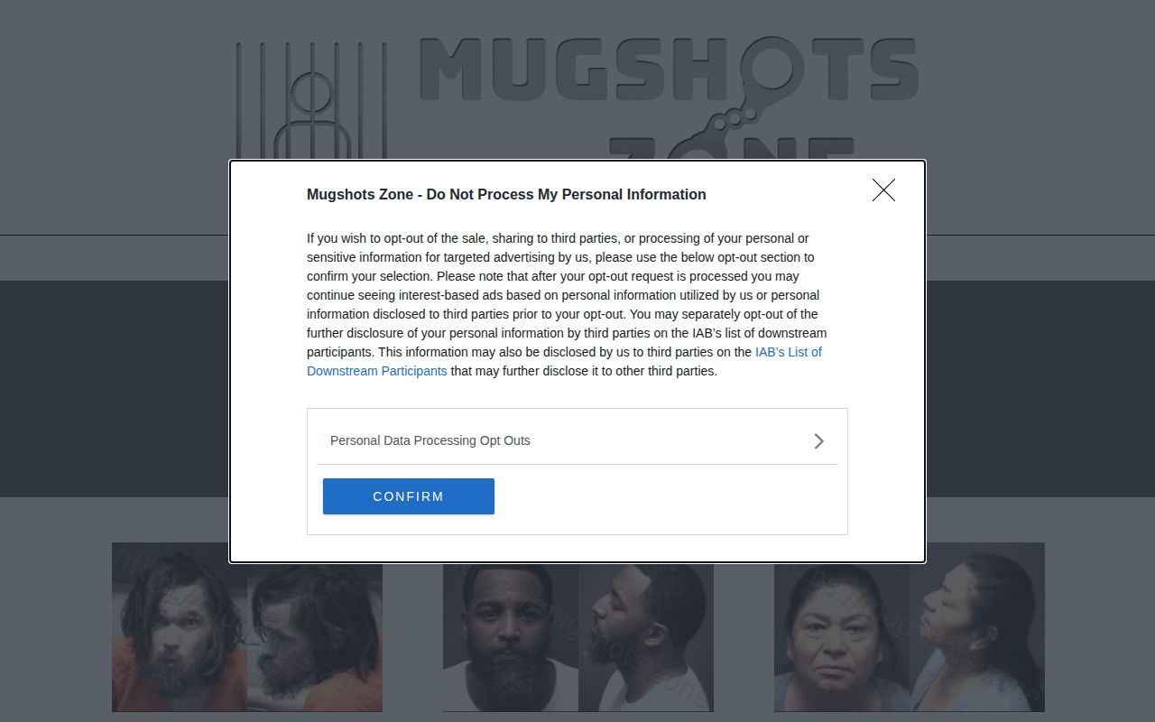 Unofficial Mugshots.zone Pitt County archive interface